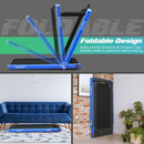 2 in 1 Folding Treadmill with Bluetooth Speaker Remote Control-Navy