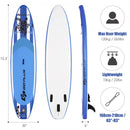 10.6' Inflatable Adjustable Paddle Board with Carry Bag