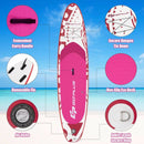 11' Inflatable Adjustable Paddle Board with Carry Bag