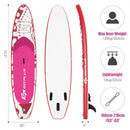 10.6' Inflatable Adjustable Paddle Board with Carry Bag
