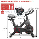 Stationary Exercise Bike Cycling Bike with 22Lbs Flywheel