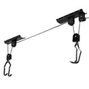 New Bike Bicycle Lift Ceiling Mounted Hoist Storage Garage Hanger Pulley Rack