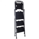 3-Step Foldable Platform Ladder 330 LBS Capacity withTray
