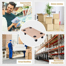 2 Pieces Platform Dolly Rectangle Wood Utility Cart