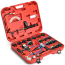 28 pcs Pressure Tester Vacuum-Type Cooling System Refill Kit-Red