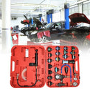 28 pcs Pressure Tester Vacuum-Type Cooling System Refill Kit-Red