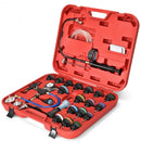 28 pcs Pressure Tester Vacuum-Type Cooling System Refill Kit-Red