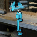 Bench Vise Swivel 3" Tabletop Clamp Vice Tilts Rotate 360° Universal Work