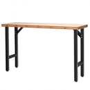 65 Inch Bamboo Modular Workbench Table