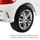 6V Kids Remote Control Battery Powered LED Lights Riding Car-White