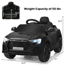 12V Licensed Audi Q8 Kids Cars to Drive with Remote Control-Black