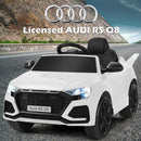 12 V Licensed Audi Q8 Kids Cars to Drive with Remote Control-White