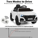 12 V Licensed Audi Q8 Kids Cars to Drive with Remote Control-White