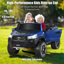 2*12V Licensed Toyota Hilux Ride On Truck Car 2-Seater 4WD with Remote Painted Blue