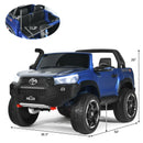 2*12V Licensed Toyota Hilux Ride On Truck Car 2-Seater 4WD with Remote Painted Blue