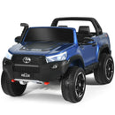 2*12V Licensed Toyota Hilux Ride On Truck Car 2-Seater 4WD with Remote Painted Blue