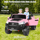 2*12V Licensed Toyota Hilux Ride On Truck Car 2-Seater 4WD with Remote Pink