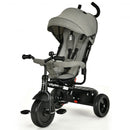 4-In-1 Baby Tricycle Kids Stroller with Adjustable Push Handle-Gray