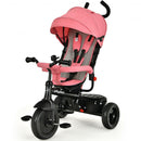 4-In-1 Baby Tricycle Kids Stroller with Adjustable Push Handle-Pink