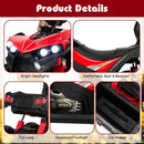Kids Battery-Powered Ride-On Toy with 4WD-Red
