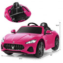 12V Kids Ride On Car Licensed Maserati GranCabrio with Remote Control-Pink
