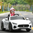 12V Kids Ride On Car Licensed Maserati GranCabrio with Remote Control-White