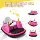 6V Kids Ride On Bumper Car Vehicle 360-degree Spin Race Toy with Remote Control-Pink