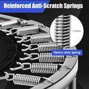 38" Mini Folding Trampoline Portable Leisure Fitness Backboard-Blue