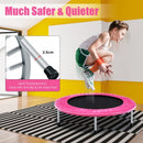 38" Mini Folding Trampoline Portable Leisure Fitness Backboard-Pink