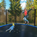 8-10-12-14-15-16 Feet Outdoor Trampoline Bounce Combo with Safety Closure Net Ladder-8 ft