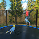 8-10-12-14-15-16Feet Outdoor Trampoline Bounce Combo with Safety Closure Net Ladder-10 ft