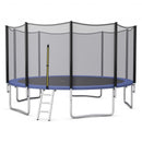 8-10-12-14-15-16Feet Outdoor Trampoline Bounce Combo with Safety Closure Net Ladder-15 ft