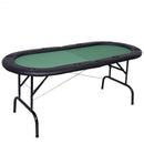 8 Players Texas Holdem Foldable Poker Table