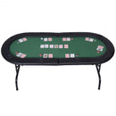 8 Players Texas Holdem Foldable Poker Table