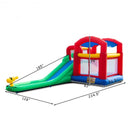 Inflatable Moonwalk Slide Bounce House with Storage Bag