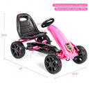 Kids Ride On Toys Pedal Powered Go Kart Pedal Car-Pink