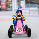 Kids Ride on Car Toy with Adjustable Seat-Pink