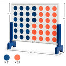 Wooden 4 in a Row Game Toy For Adults Kids with Carrying bag-White