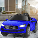 12 V Remote Control Maserati Licensed Kids Ride on Car-Blue