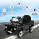 Landrover Defender Licensed Pedal Powered Car with Brake-Black