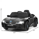 12V Licensed BMW Kids Ride On Car with Remote Control-Black