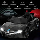 12V Licensed BMW Kids Ride On Car with Remote Control-Black
