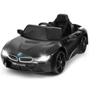 12V Licensed BMW Kids Ride On Car with Remote Control-Black