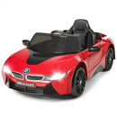 12V Licensed BMW Kids Ride On Car with Remote Control-Red