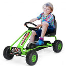 4 Wheel Pedal Powered Ride On with Adjustable Seat-Green