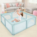 Large Infant Baby Playpen Safety Play Center Yard with 50 Ocean Balls-Blue