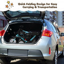 6-in-1 Detachable Kids Baby Stroller Tricycle with Canopy and Safety Harness-Blue