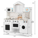 Wooden Kids Kitchen with Washing Machine