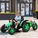 2 in 1 Electric 12V Kids Ride on Car Tractor with Remote Control LED Light Horn-Green