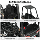 12V Kids RC Electric Ride On Off-Road UTV Truck with MP3 and Light-Black
